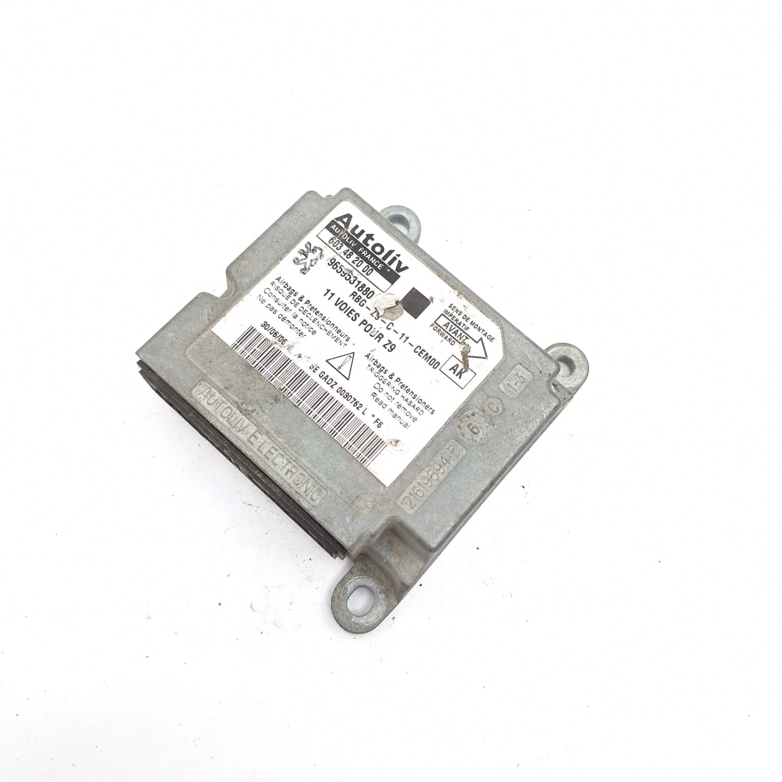 Airbag control module Peugeot 607 (9D, 9U) 1999–2010 9659531880 – 1
