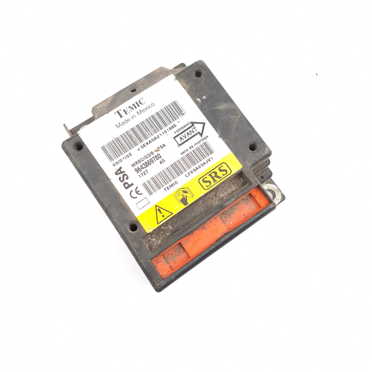 Airbag control module Peugeot 607 (9D, 9U) 1999–2010 9643869780 – 1