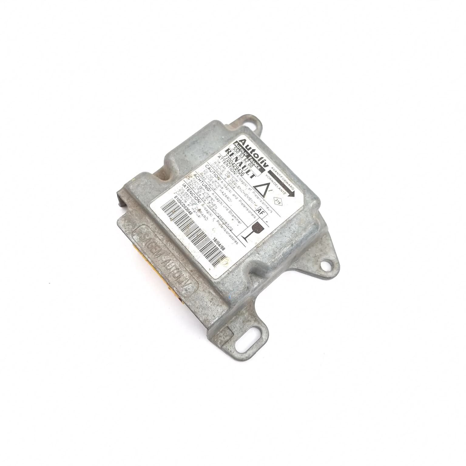 Calculateur d'airbag Renault LAGUNA 1 1993–2001 7700429436 – 1