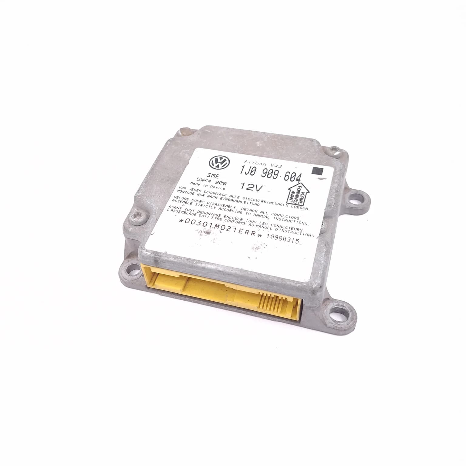Airbag control module VW PASSAT B5, B5.5 1996–2005 1J0909604 – 1