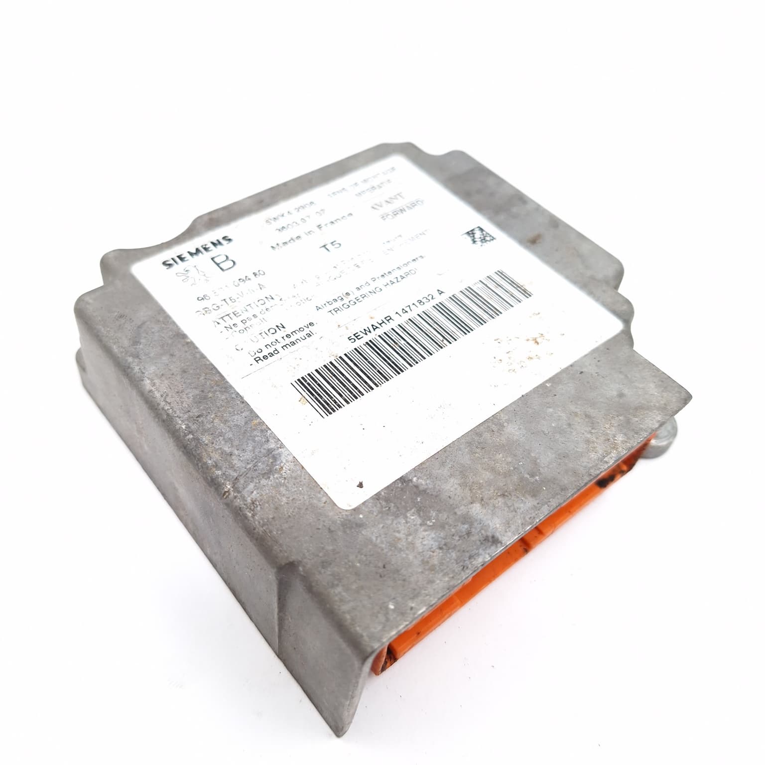 Airbag control module Peugeot 307 2001–2008 9650109480 – 1