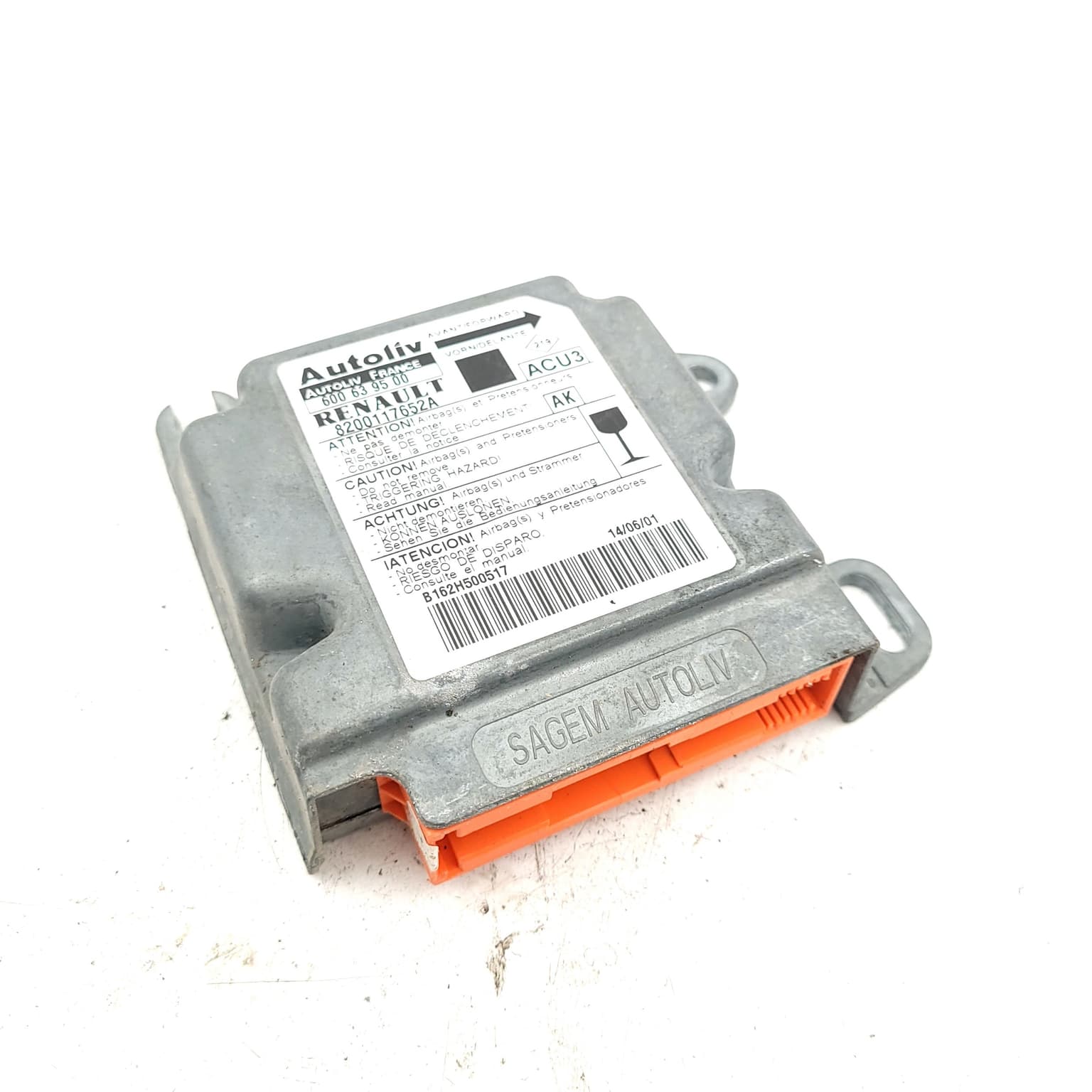 Airbag control module Renault SCENIC 1 / MEGANE Scenic (JA0/1) 1996–2003 600639500 – 1