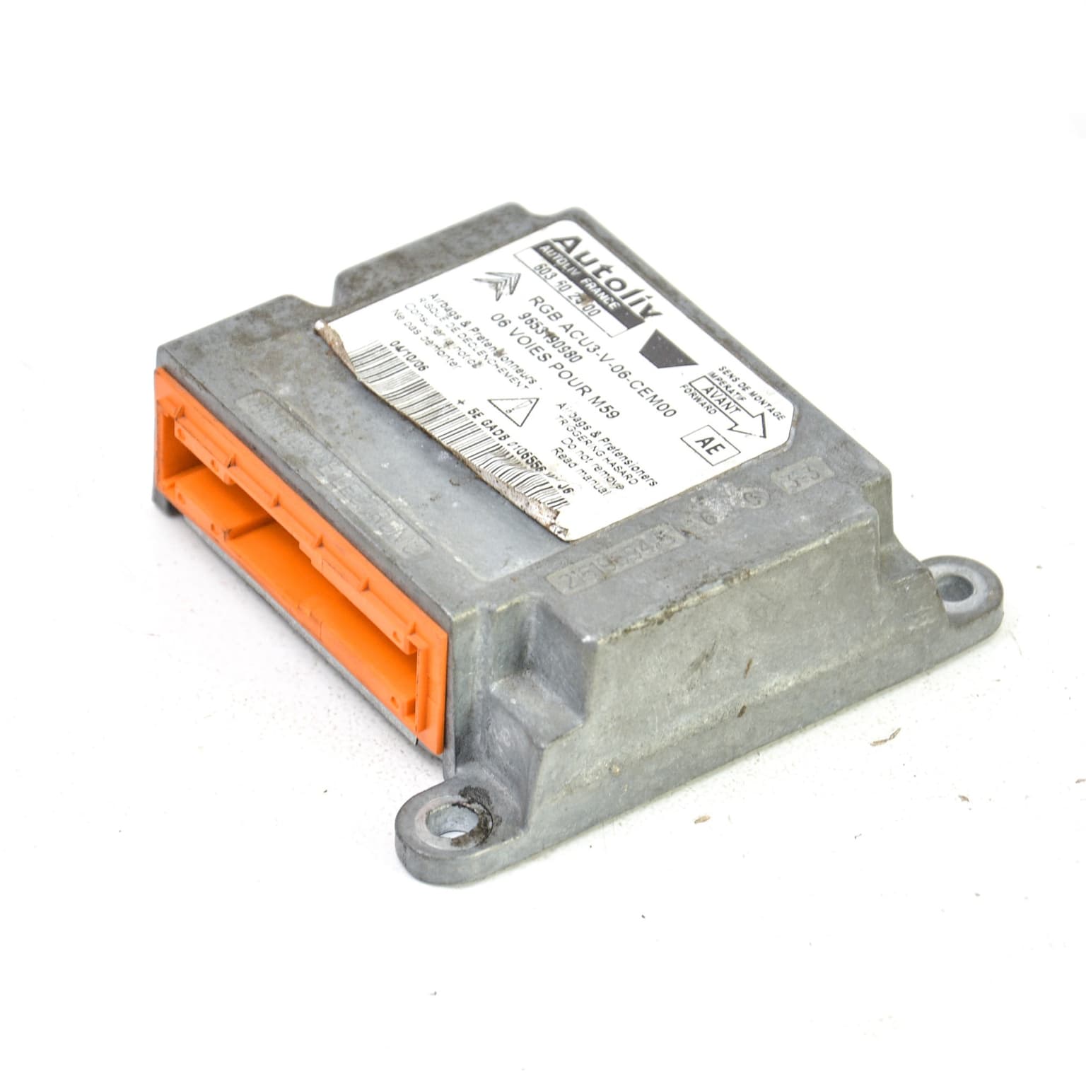 Airbag control module Peugeot PARTNER 1 1996–2013 9653190980 – 1