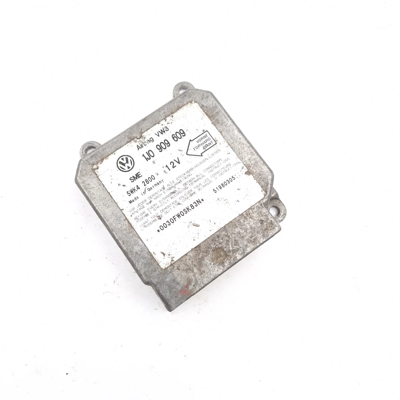 Airbag control module VW GOLF 4 1997–2004 1J0909609 – 1
