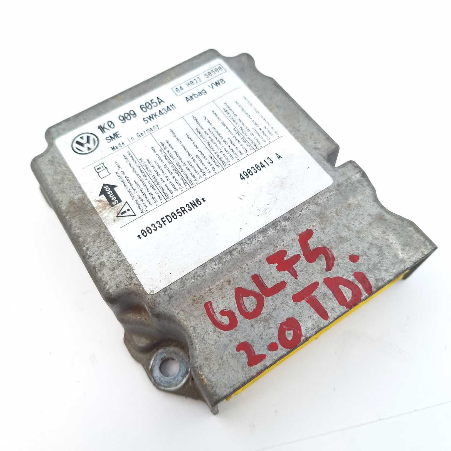 Airbag control module VW GOLF 5 2003–2009 1K0909605A – 1