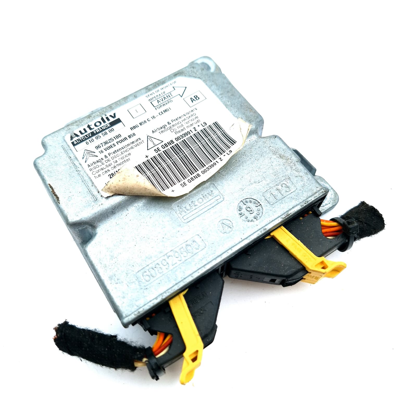 Airbag control module Citroen C4 Grand Picasso 1 2006–2013 610955800 – 1