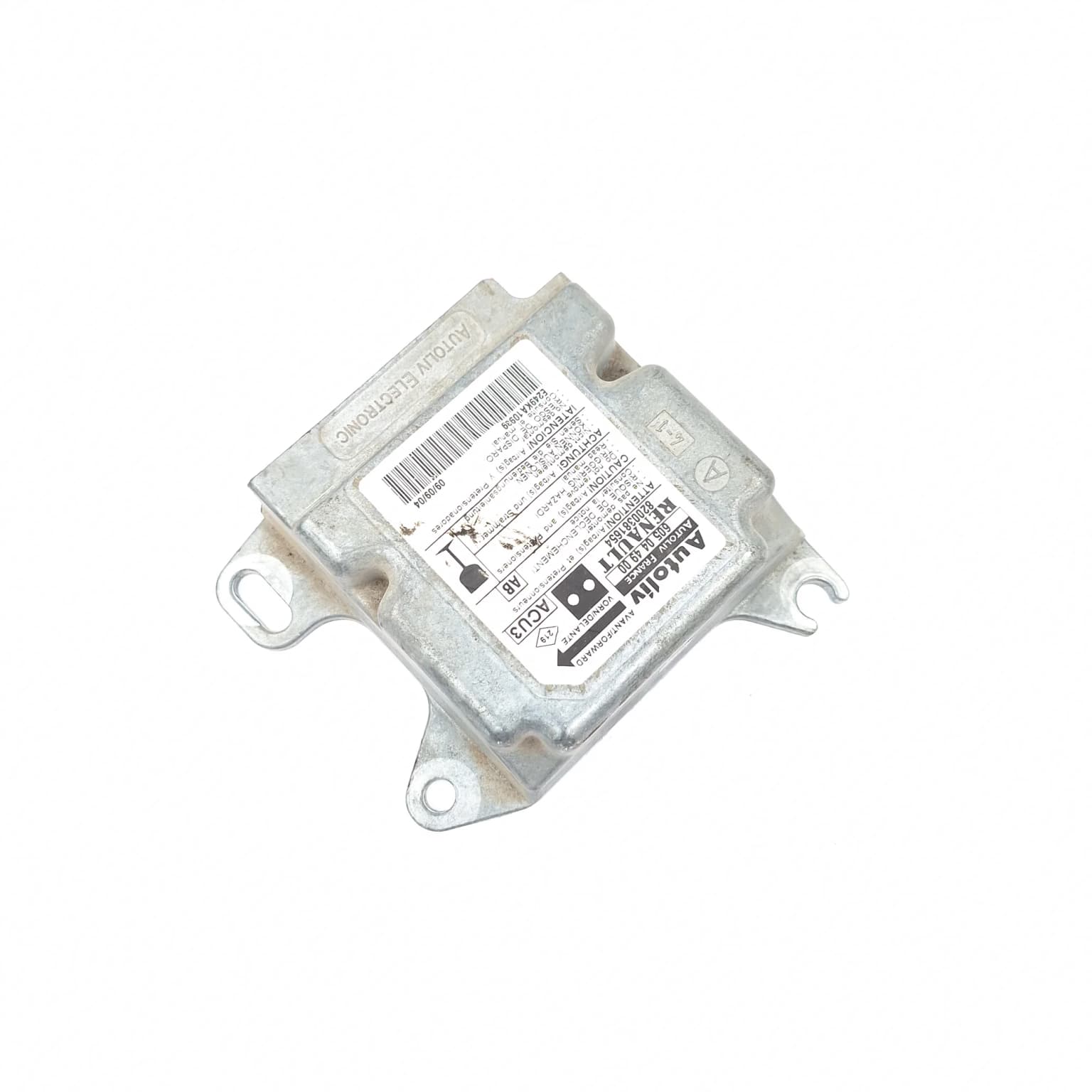 Calculateur d'airbag Renault KANGOO (KC) 1997–2007 8200381654 – 1