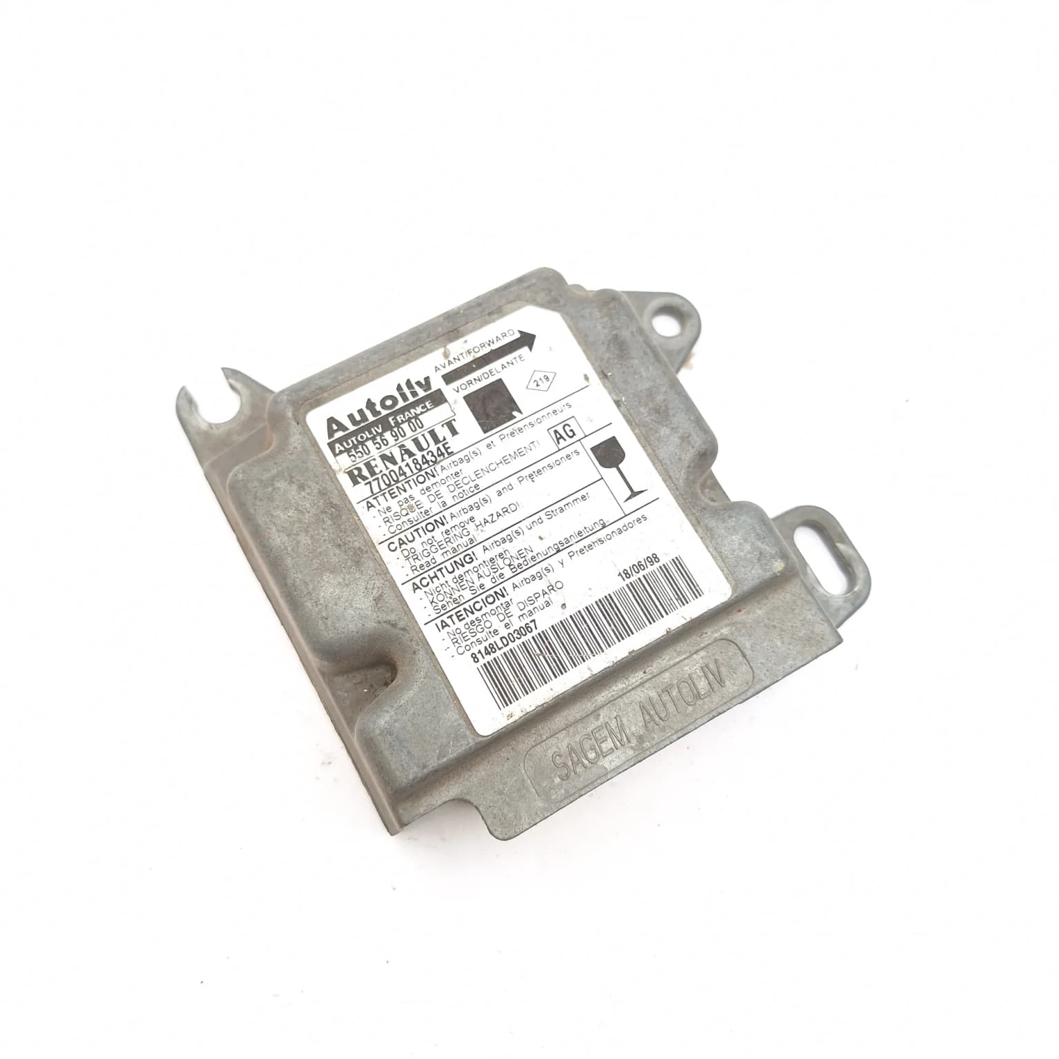 Airbag control module Renault SCENIC 1 / MEGANE Scenic (JA0/1) 1996–2003 550569000 – 1