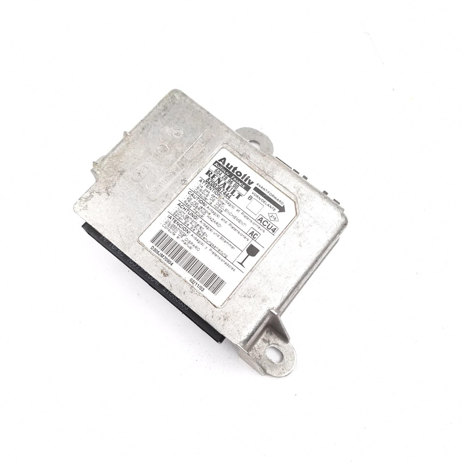 Airbag control module Renault MEGANE 2 2002–2010 8200367444 – 1