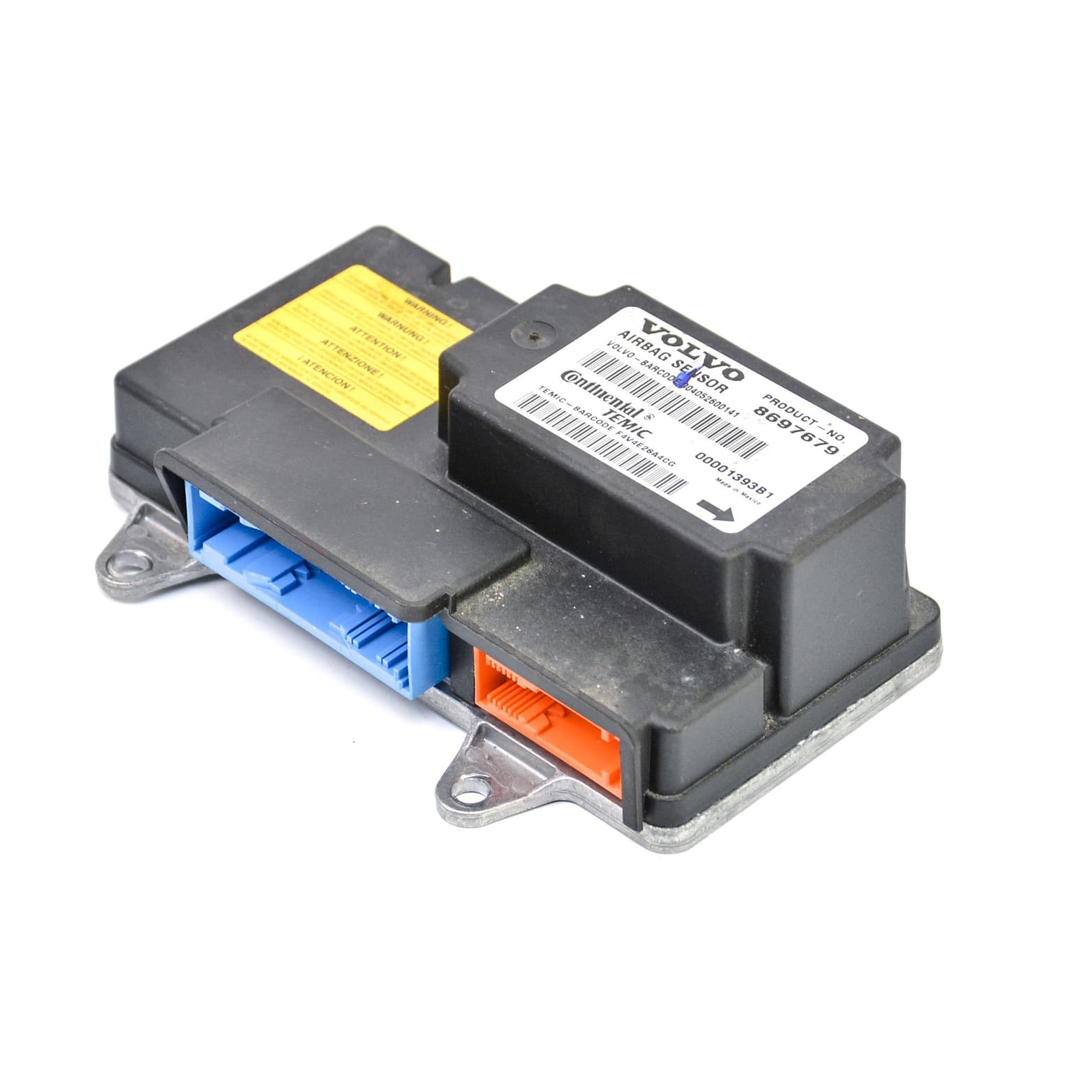 Airbag control module Volvo V50 (MW) 2004–2012 00001393B1 – 1
