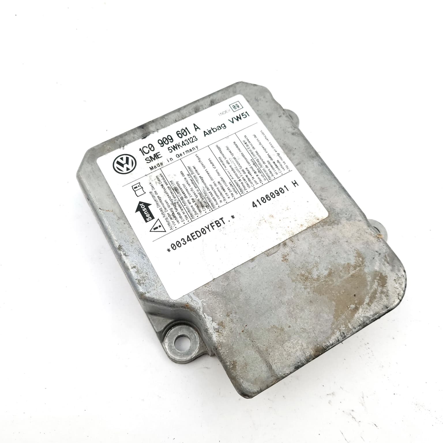 Airbag control module Skoda FABIA 1 1999–2007 1C0909601A – 1