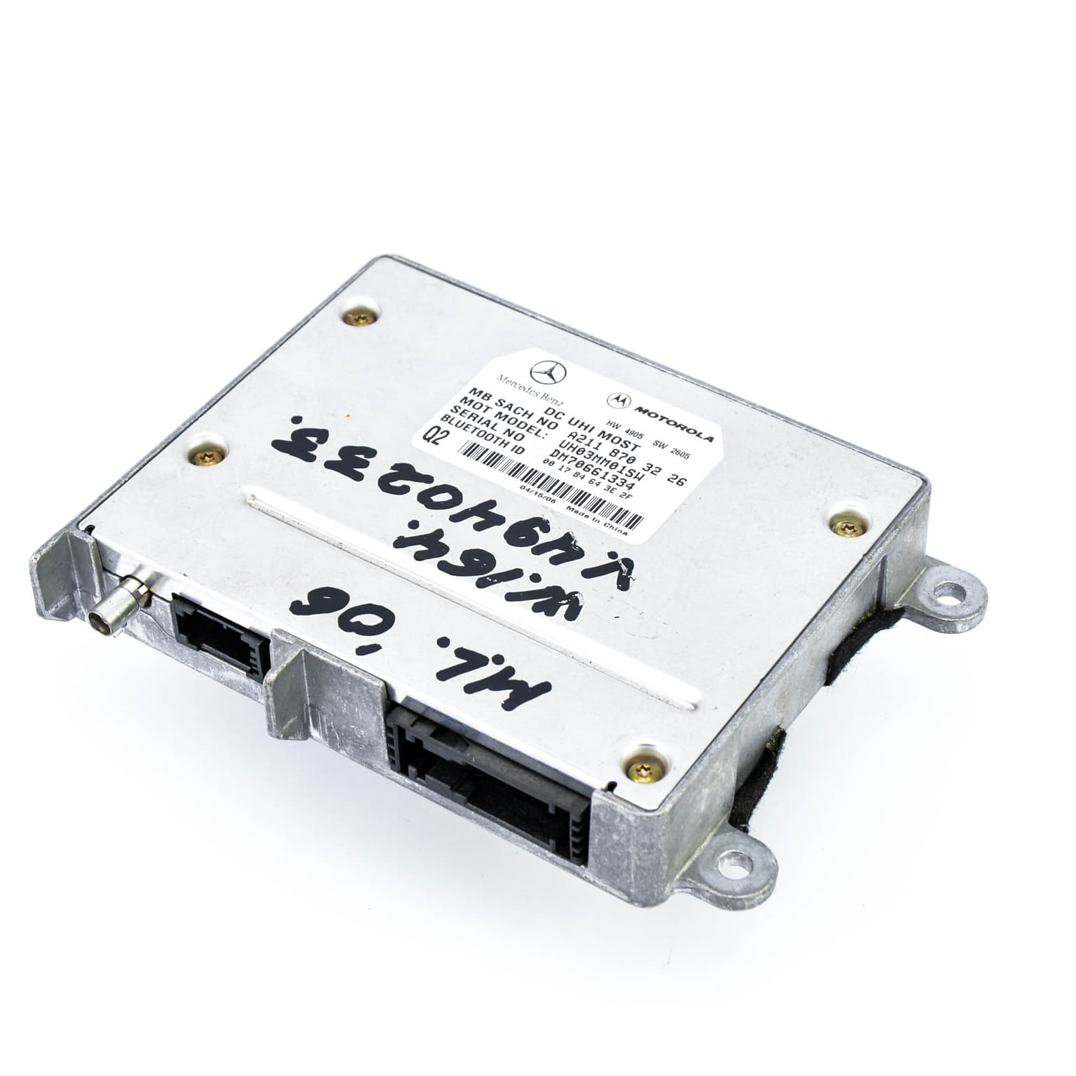 Bluetooth module Mercedes-Benz ML / M-CLASS (W164) 2005–2011 ML 300 CDI 4-matic (164.120) OM 642.940 A2118703226 – 1
