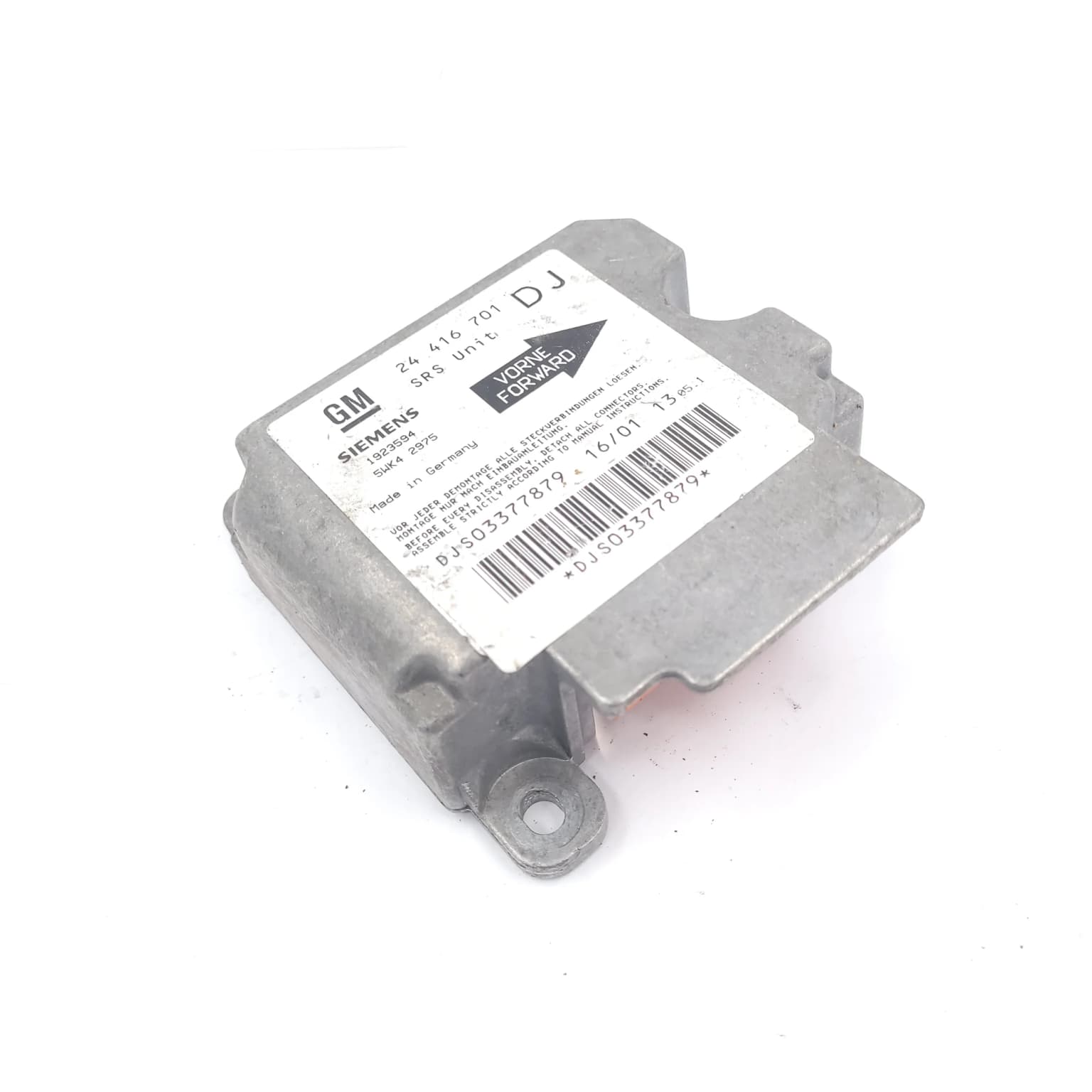 Airbag control module Opel VECTRA B 1995–2002 1.6 i 24416701 – 1