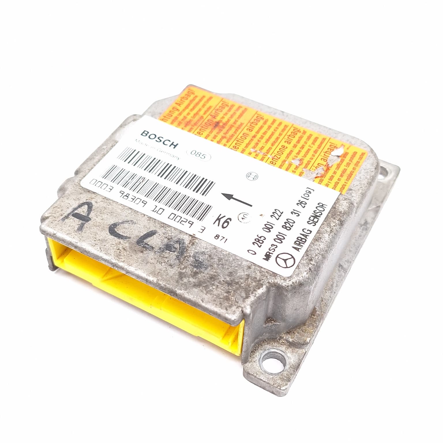 Airbag control module Mercedes-Benz A-CLASS (W168) 1997–2004 A 160 (168.033, 168.133) M 166.960 0285001222 – 1