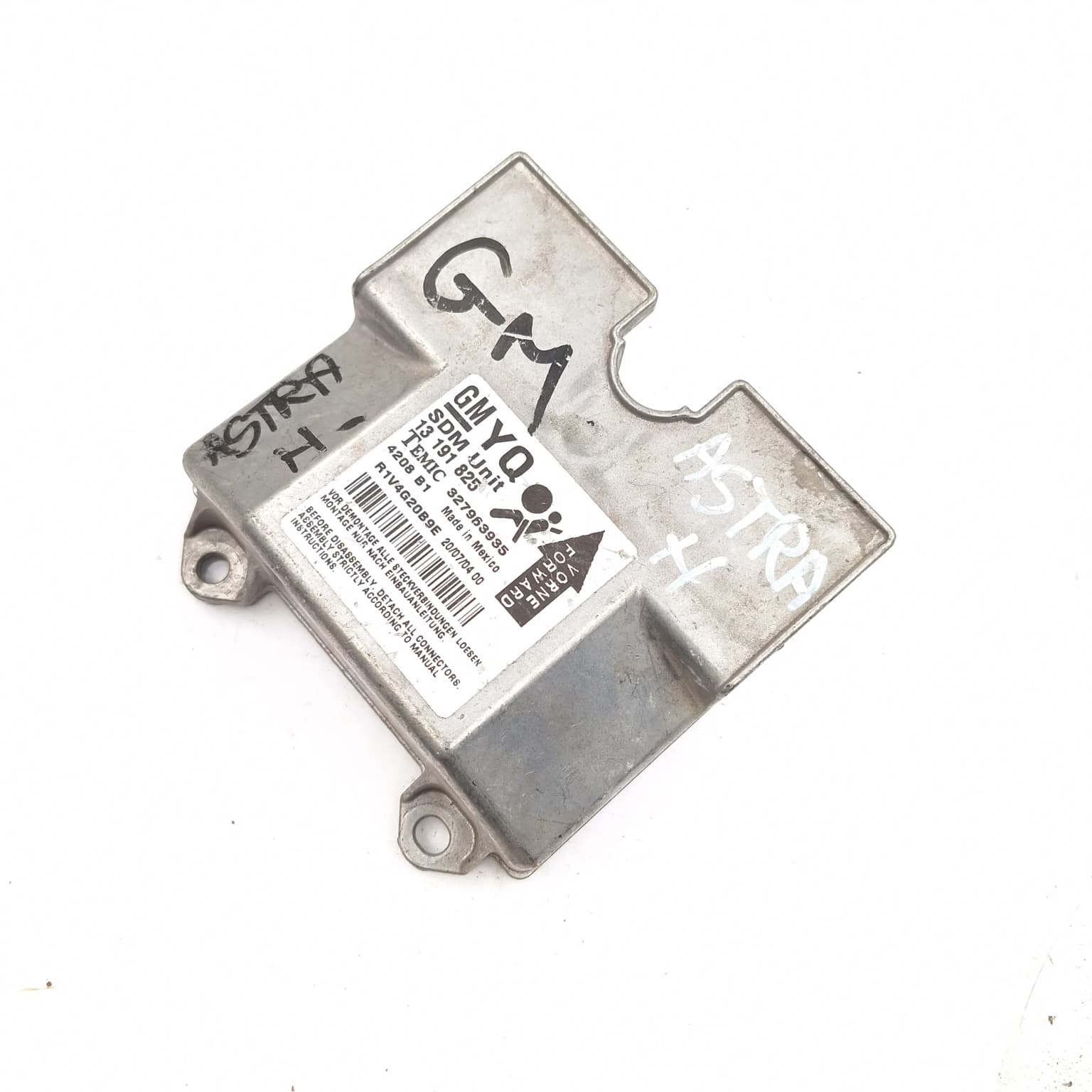 Airbag control module Opel ASTRA H 2004–2012 13191825 – 1