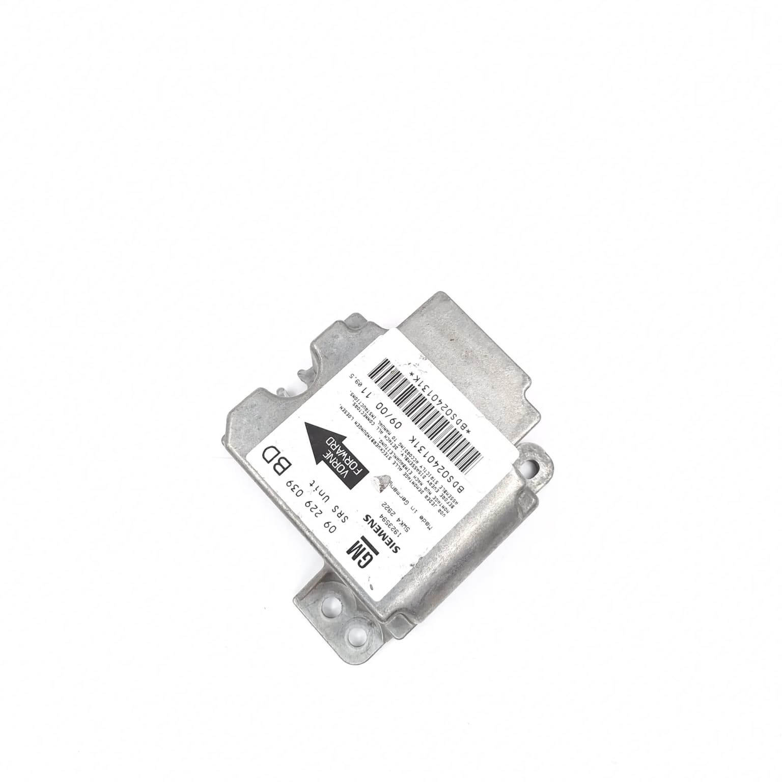Airbag control module Opel VECTRA B 1995–2002 1923594 – 1
