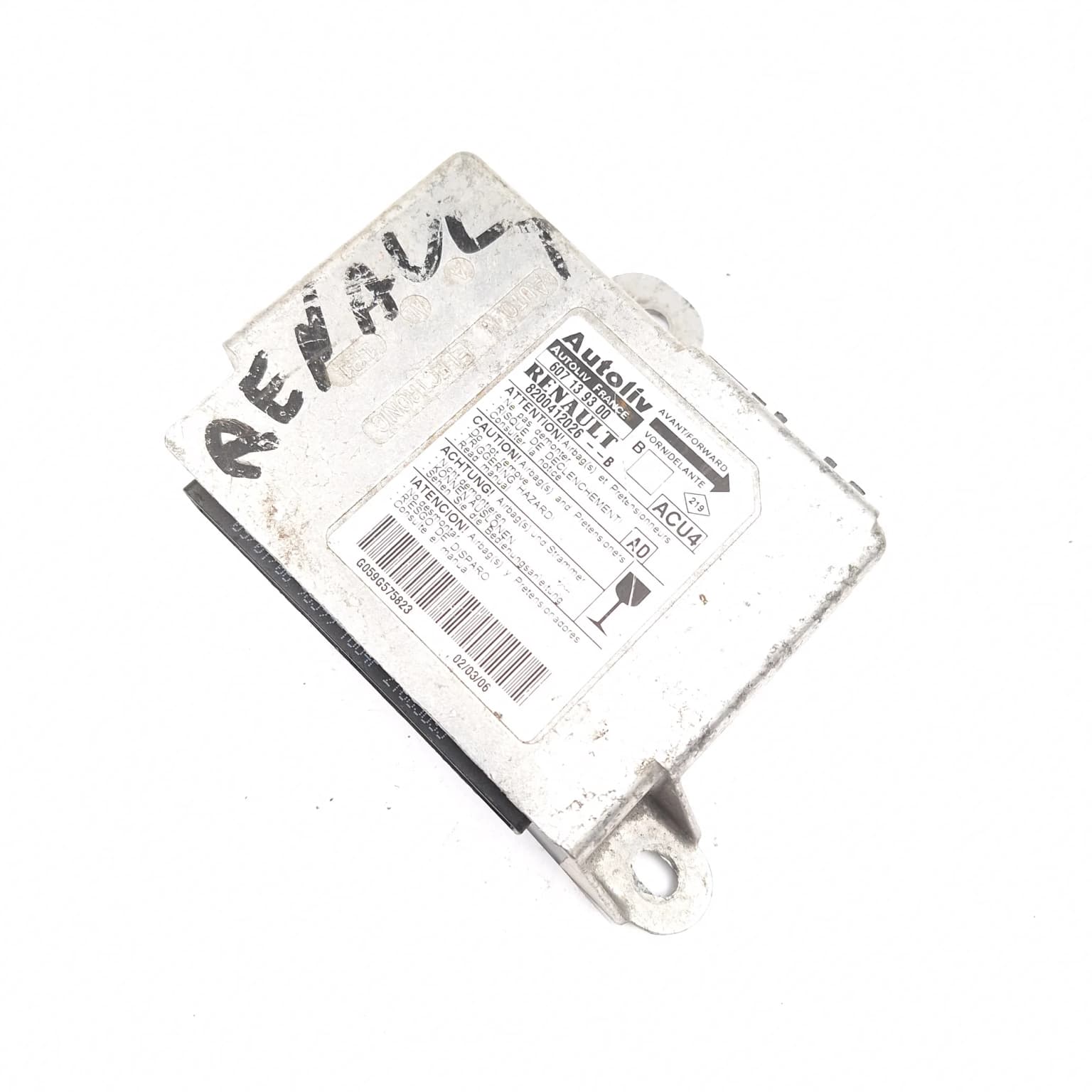 Airbag control module Renault MEGANE 2 2002–2010 8200412026B – 1