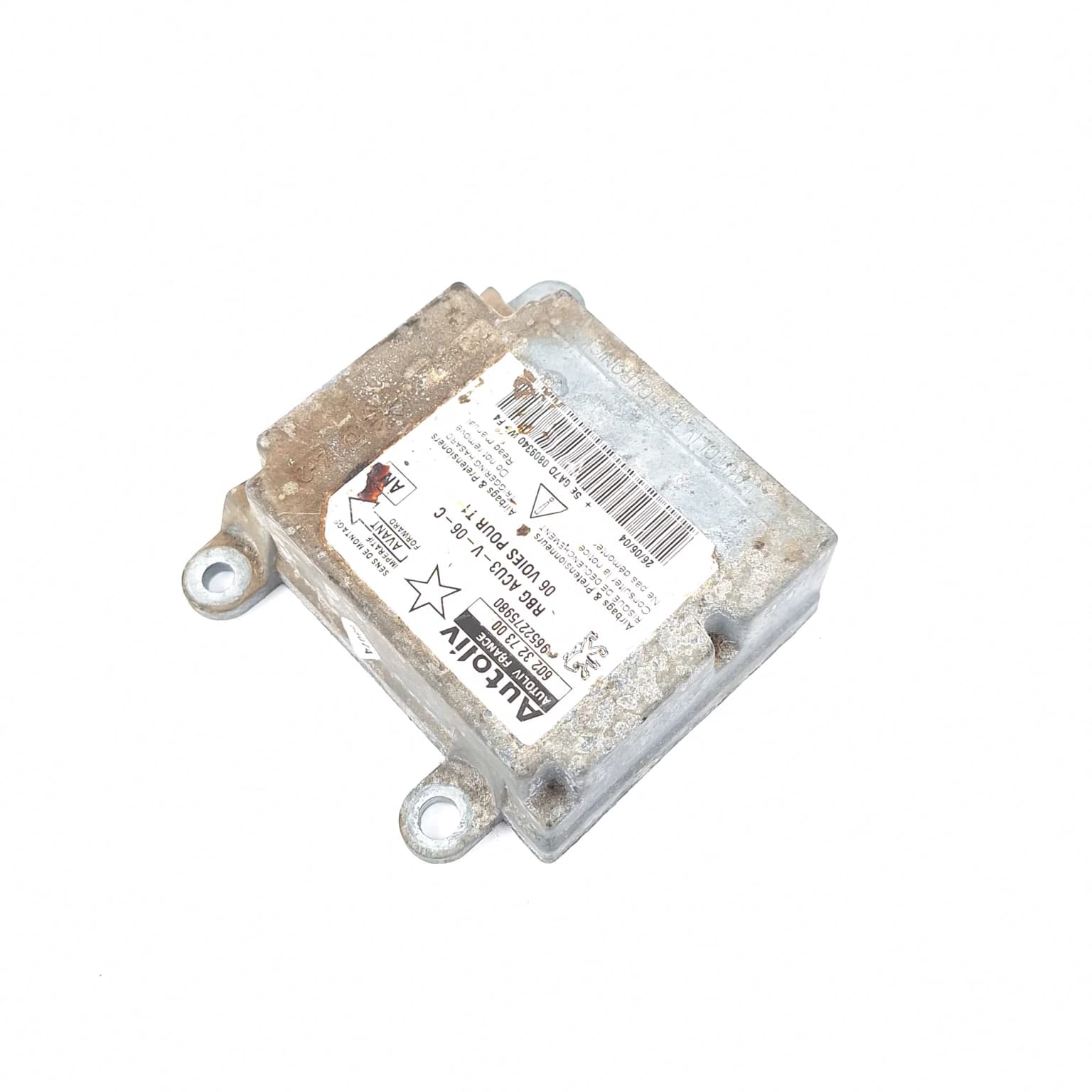 Airbag control module Peugeot 206 1998–2013 9652275980 – 1