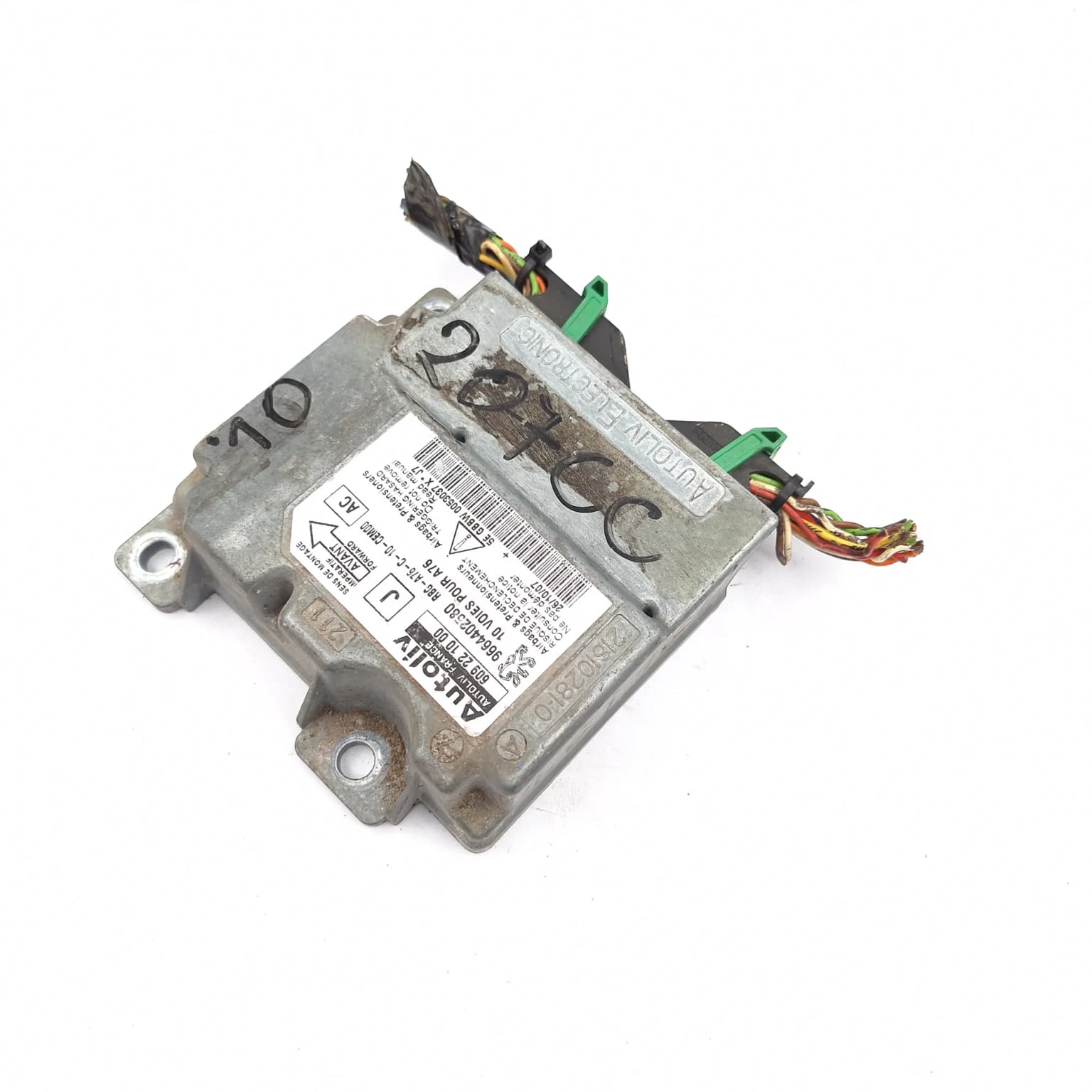 Airbag control module Peugeot 207 CC (WD) 2007–2014 216102810A – 1