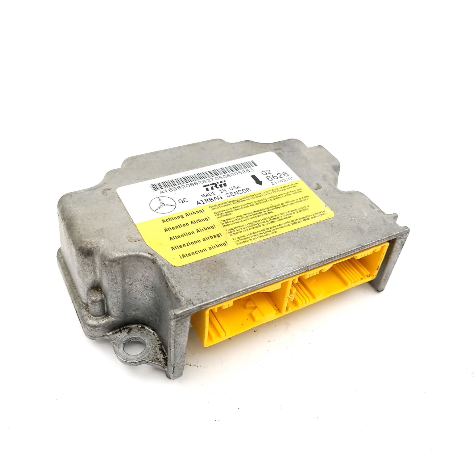 Airbag control module Mercedes-Benz A-CLASS (W169) 2004–2012 A 170 (169.032, 169.332) M 266.940 A1698206626 – 1