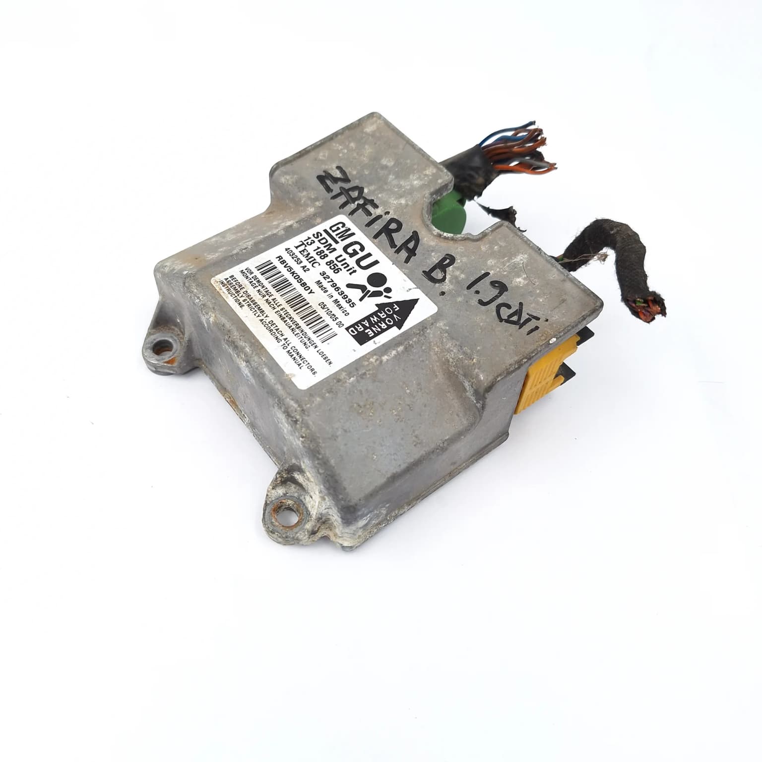 Airbag control module Opel ZAFIRA B 2005–2014 13188856 – 1